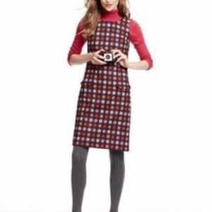 Boden British tweed by Moon polka dot dress